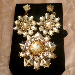 Earrings and broach set Snowflakes jewels